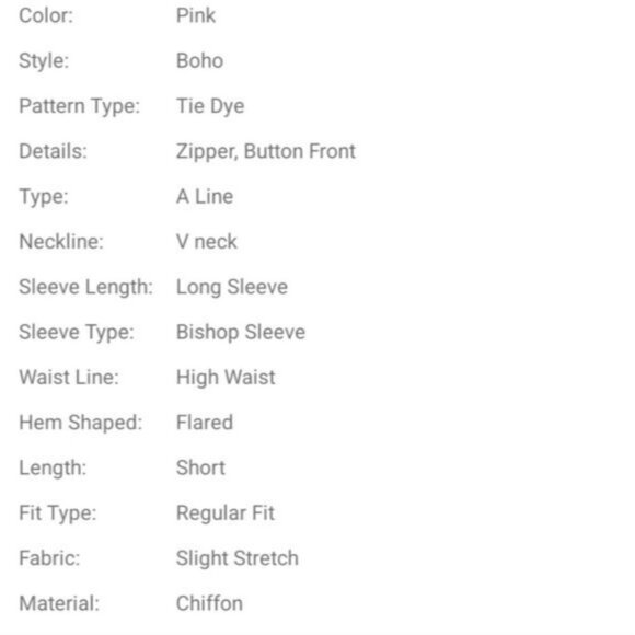 BOHO PINK TIE DYE DRESS - Picture 9 of 11